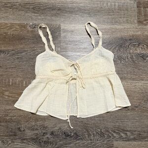 American Eagle Outfitters Cream Camisole Top